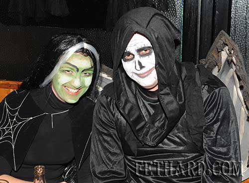 Photographed at the Halloween Party at Lonergan's Bar are Helen Skehan and Jerome Skehan