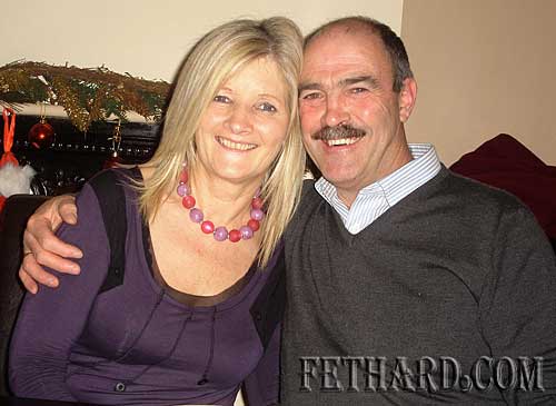 Geraldine and Michael McCarthy photographed at the Abbey Choir Christmas Party
