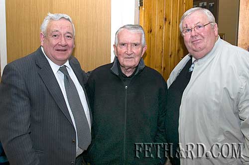 Photographed at the Augustinian Abbey party for helpers were L to R: Frank Coffey, Fr. John Meagher OSA and Gus Fitzgerald.