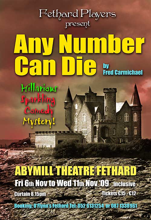Any Number Can Die poster for Abymill Theatre