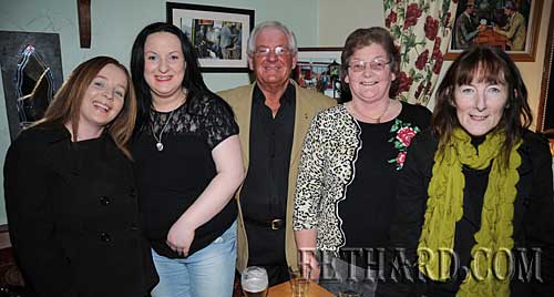 Photographed at the Benefit Night for ‘Missing in Ireland Support Service’ at The Castle Inn are L to R: Catherine Delicate, Pamela Daly, Pat McNamara, Ann Daly and Maura Ryan.