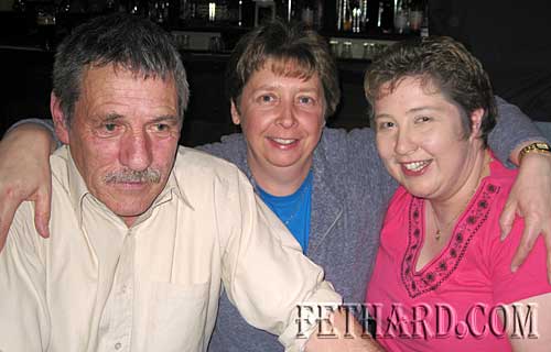 Photographed in Butlers Bar are L to R: Michael Shine, Denise O'Donnell and Deirdre Massey who was celebrating her 36th birthday on the night.