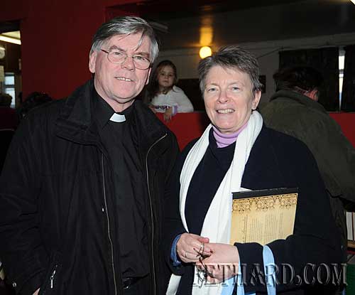 Photographed at the Tipperariana Book Fair in Fethard are L to R: Fr. Tom Breen P.P. Fethard & Killusty, and Sr. Winnie, Presentation Convent Fethard.