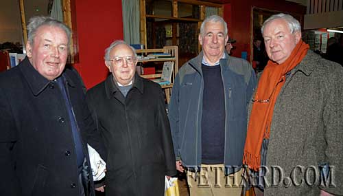 Photographed at the Tipperariana Book Fair in Fethard are L to R: Liam Hogan, Liam O Duibhir, Michael Ahern and Michael Coady.