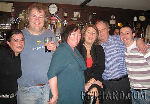 Photographed at the Loudest Whisper Gig at Butlers Bar are L to R: Susan Duggan, Peter Dobbyn, Ann Butler, Sally Hayes, Jimmy Hayes and M.J. Croke