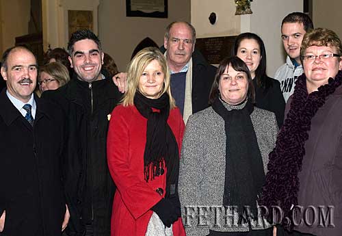 Photographed at the Annual Carol Service at Holy Trinity Church on Sunday 20th December are L to R: Michael McCarthy, Ian O'Connor, Geraldine McCarthy, Don McCarthy, Margaret O'Donnell, Orla Nagle, Conor McCarthy and Jocie Fitzgerald.