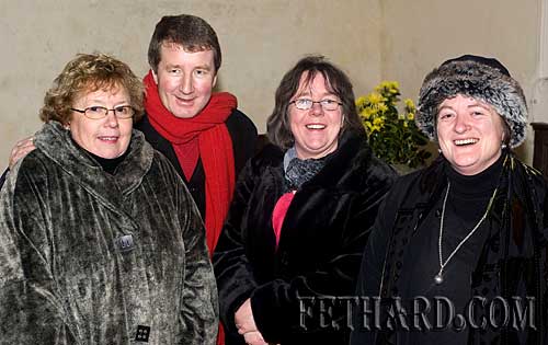 Photographed at the Annual Carol Service at Holy Trinity Church are  L to R: Margaret Newport, Michael Callan, Edwina Newport and Marie Moclair.