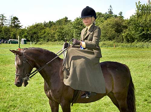 Charlotte Hatton on 'Charlie Fox' in the Side-Saddle Event at Killusty Show