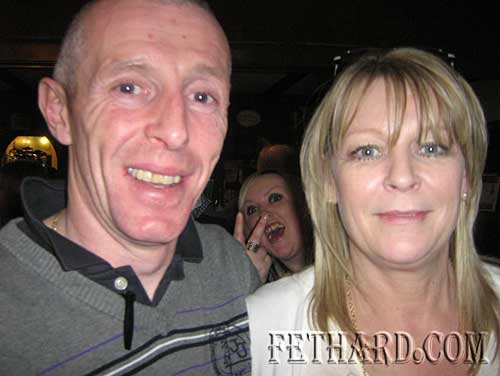 Ken Whelan (jockey) and Margaret Power at the Cheltenham Preview night at Butler's Sports Bar for charity.