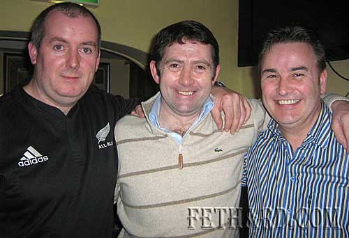 Photographed at the Cheltenham Preview night at Butler's Sports Bar for charity L to R: Francis Lonergan, Conor O'Dwyer and Michael Leahy.