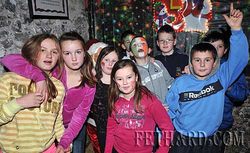 Boys and girls enjoying the music at the Photographed at the Christmas Party at The Castle Inn Fethard last Sunday afternoon.
