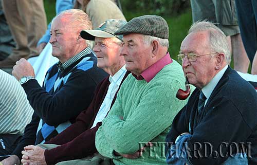 Fethard GAA followers at the Mullinahone v Ballingarry senior hurling championship match last Sunday L to R: Gerry Hannon, Mickey Fitzgerald, Jim Williams and Nicky O'Shea.