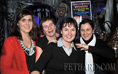 At the Halloween Party in Lonergans were L to R: Jane Farrow, Teresa Hurley, Marguerite Dalton and Teresa Sullivan