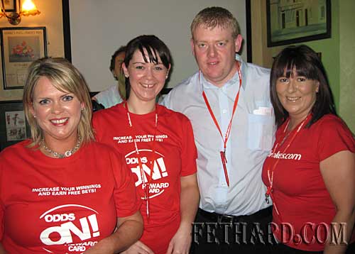 Ladbrook's manager Stephen Gough photographed with staff members Dawn McGovern, Aisling McGrath and Annette Galvin.