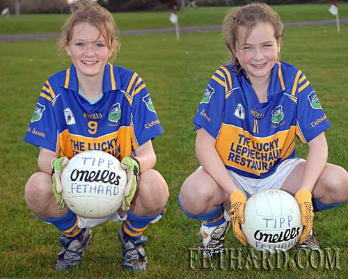L to R: Katie Butler and Jessie McCarthy who were recently selected to play on the Tipperary under-12’s girls county team 