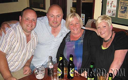 Photographed at the Dublin City Ramblers at Lonergans last weekend were L to R: John Smullen, Tommy Strappe, Susan Strappe and Marian Smullen.