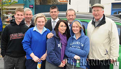 Sean Kelly campaigning in Fethard for European Election. L to R: Kieran O'Connell, Michael O'Dwyer, Lesley Looby, Cllr Michael O'Brien, Niamh Fanning, Sean Kelly, Sarah O'Meara and Paddy Broderick.
