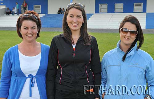 Photographed at the Under-12 ladies football county final in New Inn are Killusty sisters Bernadette, Marie and Ally Holohan.