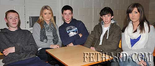 Taking part in the Fethard Patrician Presentation Parents Association Table Quiz were L to R: Damien Morrissey, Jane Fitzgerald, Andrew Maher, Louis Rice and Mary Anne Fogarty.