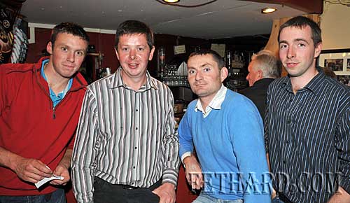 Taking part in the Fethard Macra Table Quiz held in Butlers Bar in aid of MS Ireland. L to R: Rody O'Dwyer, Dominic Kinane, Richard Heffernan and James O'Dwyer.