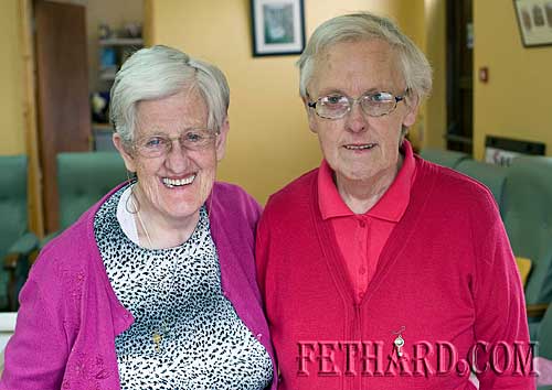 Twins, Eileen and Joan Gleeson from Knockelly, Fethard, photographed on the occasion of their 70th birthday, celebrated on the 12th June.