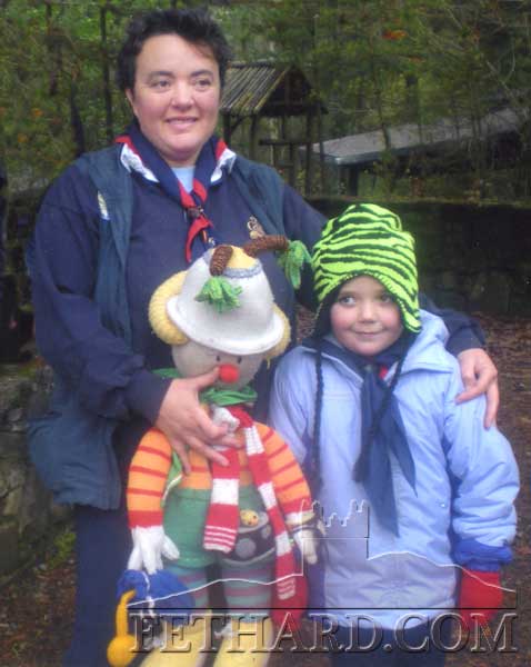 Catherine and Rose O'Donnell from Slievenamon Ladybirds meet 'Stitch' at the Fethard group's Regional Day Out at Dundrum Wood on Saturday, November 20.
