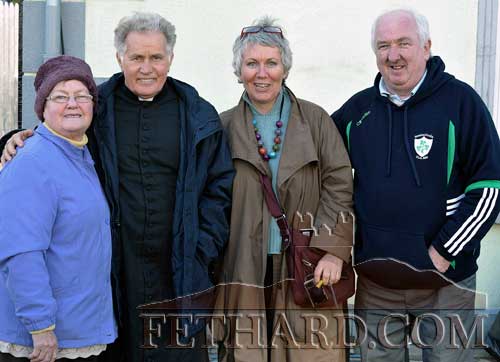 Actor Martin Sheehan photographed with Anne Gleeson (left) and Anne Dorley, sister of Michael Dorley who wrote the book 'Stella Days', and Seanie Egan who attended the opening of the original Stella Cinema in Borrisokane in the 1950s. Martin Sheehan's mother comes from Borrisokane.
