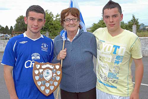 Teresa, Nan of Dylan (left) & Adam (right), Teresa without a Shadow of a doubt is Fethard's no 1 Fan & Cheer-leader, attending all her grandsons (Matthew, Dylan & Adam Fitzgerald) matches & can also be seen at many matches hosted by Fethard.  Our matches would not be the same without her.