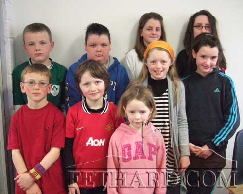 Some competitors from Fethard and Killusty Area who participated in the County finals of the Community Games Art competition Back L to R: Matthew Burke, Gavin Mullally, Abigeal Maher, Rebecca Jones. Front Row L to R: Miceal Quinlan, Michael James Phelan winner of a gold medal U8, Anna Collier, Jennifer Phelan and Katie O'Flynn.