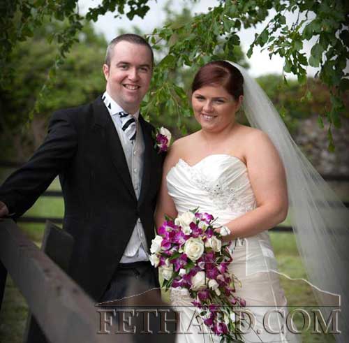 Shane Sullivan (Fethard) & Mary Brunnock (Kilcash) who recently got married in St John the Baptist Church, Kilcash