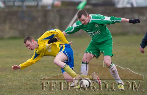 L to R: David Conway (Killusty United) and Ger O'Connor (Rosegreen Rangers)