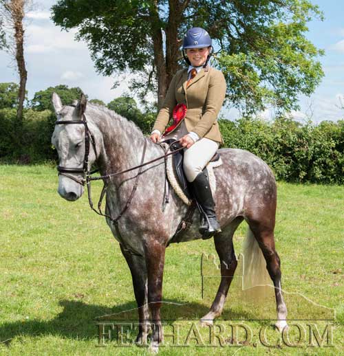 Hannah Philips riding 'Bravo India', winner of the Class 58 Novice 153cms Working Hunter Pony Rider under 20, sponsored by Larry Kenny, Centra, Fethard, and owned by Madeline O'Donnell, Ballyboe, Ballypatrick.