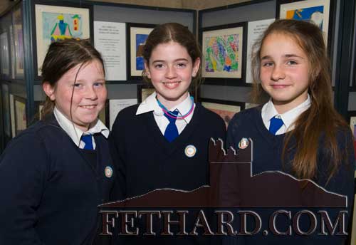 Photographed at the 'Europe Day' at Holy Trinity National School. L to R: Aisling Hennessy, Emma Lyons and Melinda Csuzi.