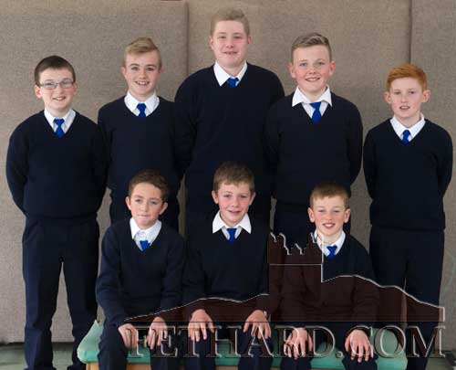 Holy Trinity National School boys' Spikeball team who have progressed to the Regional Finals which are due to be held in Cork in March Back L to R: Ciarán Moloney, Ryan Walsh, Ethan Coen, Matthew Burke, Cathal O'Mahoney. Front L to R: Michael Conway, Shane Neville and Miceál Quinlan.