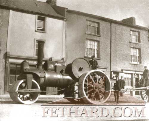 Anyone remember the old steam-roller . . . this one taken over 100 years ago on Fethard's Main Street?