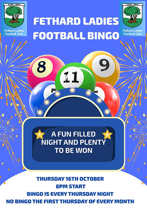 Fethard Ladies Football Bingo