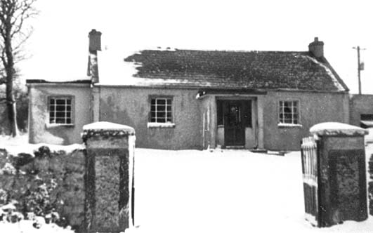 Old Moyglass School House. Built on the site of church where John Kelly was baptised in 1820. Now used as a private house.