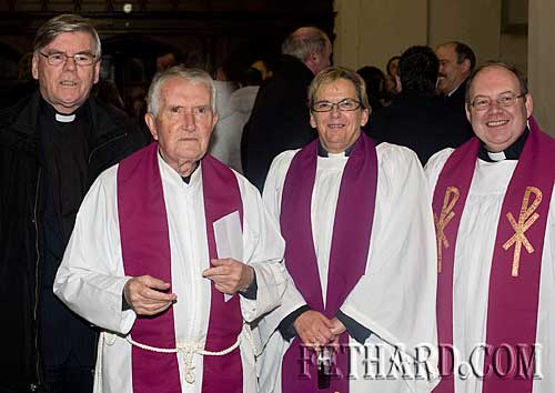 Photographed at the Annual Carol Service at Holy Trinity Church on Sunday 20th December are L to R: Canon Tom Breen P.P., Fr. John Meagher OSA, Rev Barbara Fryday and Rev James Mulhall.