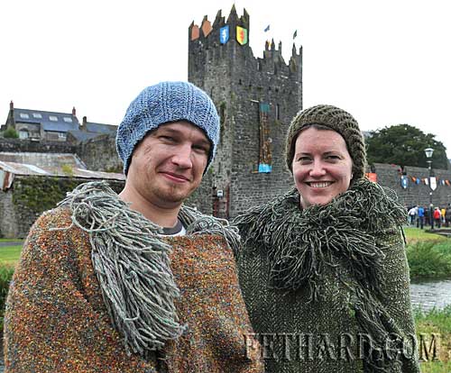 L to R: Phil Daly and friend at the Medieval Parade