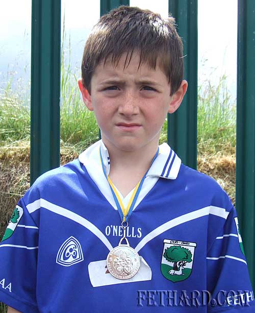 Ben Coen winner of a silver medal in the under-8 boys 60m race at Co Tipperary Community Games Athletics Finals in Templemore. 
