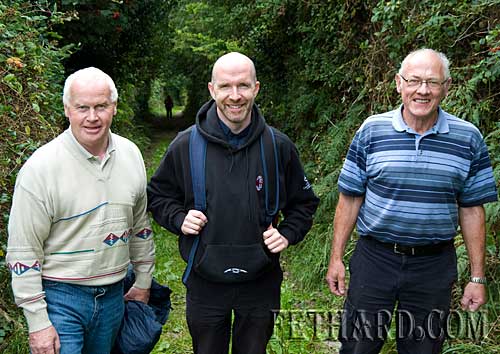 L to R: Davey Woodlock, Fr. Anthony McSweeney and John Phelan