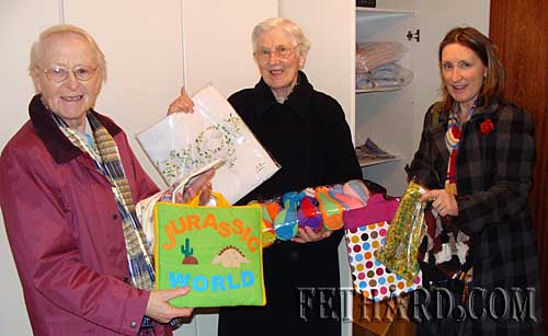 Ms Rita Kenny (right), coordinator of 'Challenge to Change' project at Nano Nagle National School, is photographed at the Good Shepherd Centre in Waterford with Sr Marie (left) and Sr. Catherine who will have their 'Sharing Fair' products for sale in Fethard on 24th February.