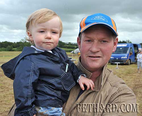 Barry Purcell and son Bobby photographed at the Coolmoyne & Moyglass Vintage Club’s Family Day