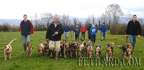 Donnie Slattery 'heading home' with the Ballyluskey White Heather Harriers after their meet in Jack Ronans on Sunday 22nd February