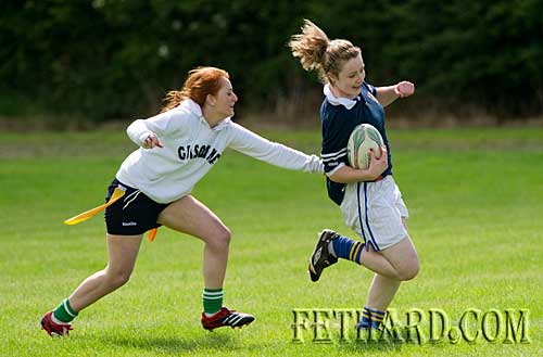Action from the tag-rugby competition