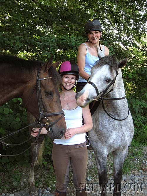 Photographed enjoying the weather out riding at Grove, Fethard, are L to R: Emily Sayers and Anna Wyse.