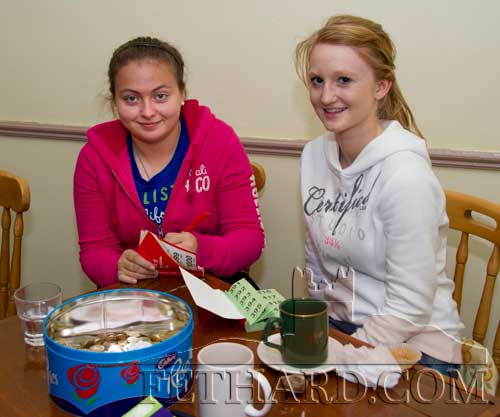 Helping at the Fethard Day Care Centre Christmas Bazaar are L to R: Kate Delahunty and Nicole McKenna