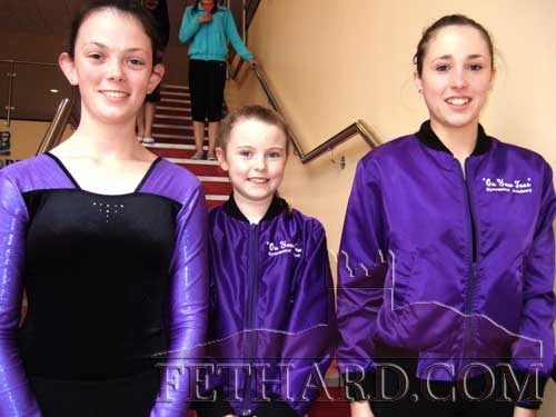 Competitors from Fethard and Killusty area who participated in the County Finals of the Community Games Gymnastics. L to R: Ruby Kennedy, Hannah Dolan and Aobh O'Shea.
