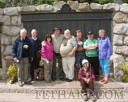 Members of the South Tipperary Military History group's recent tour of First World War battle sites in Bergium and France. L to R: Joss Whelan, Richard Howley, Kay Neagle, Robert Reid, Brendan Kenny, John Neagle, Seamus Gleeson and Rena Lawrence. In front is Christine Downey. 