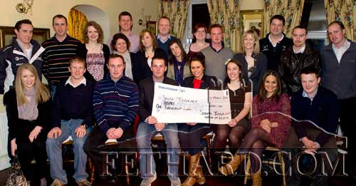 Members of South Tipperary Macra photographed at their meeting in Fethard to organise the forthcoming the Munster drama semifinals, which this will be held in the Abymill Theatre, Fethard, on March 19 and 20, with three plays on each night from different clubs around the province. At the meeting the members also presented a cheque for €1,000 to South Tipperary Hospice Movement, proceeds from their New Years Eve Ball held in Clonmel.